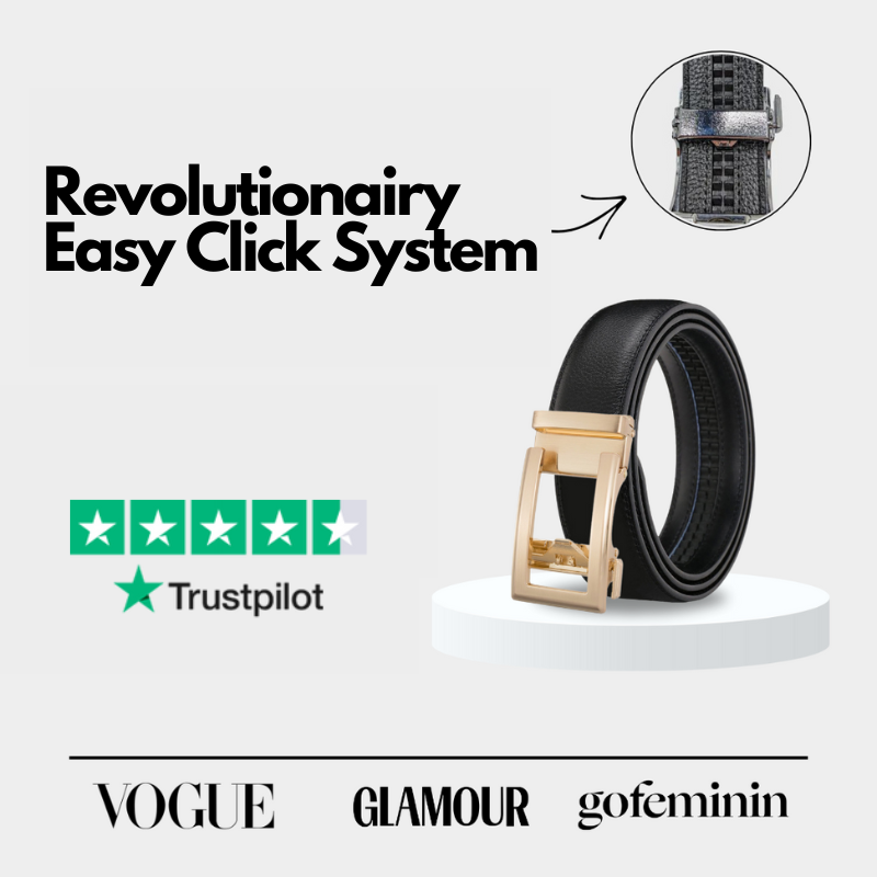 Easy-Click Leather Belt + Luxury Gift Box