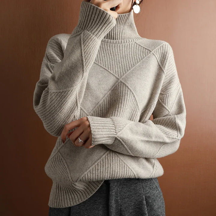 RUBY | Trendy Wool Col Sweater