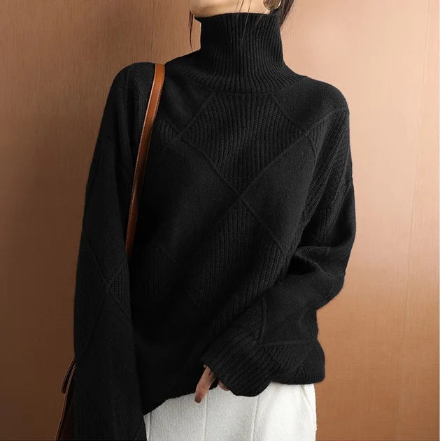 RUBY | Trendy Wool Col Sweater