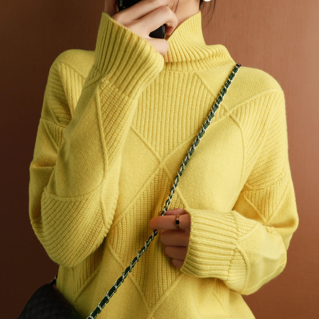 RUBY | Trendy Wool Col Sweater