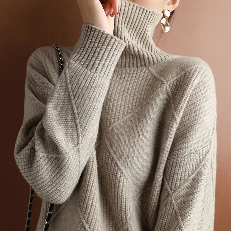 RUBY | Trendy Wool Col Sweater