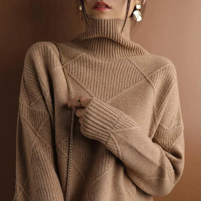 RUBY | Trendy Wool Col Sweater