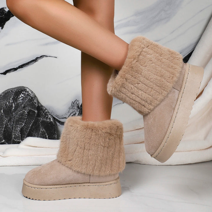 Zoey | Fluffy Low Winter Boots