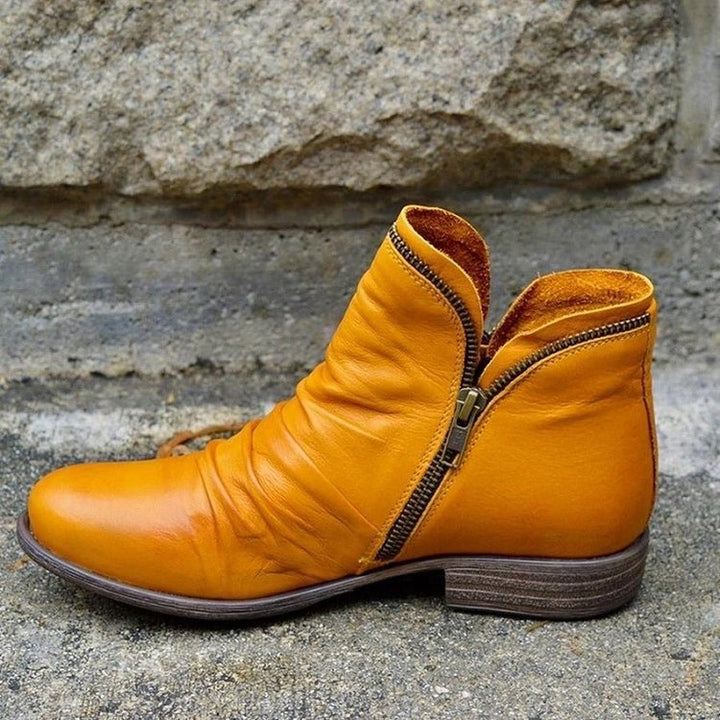 Zaria Boots | Premium Bio Leather Zipper Boots